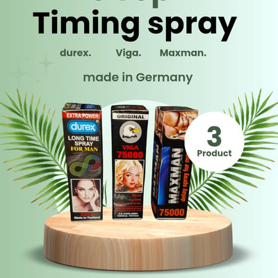 3 Top Long-Lasting Delay Timing Spray for Men – Waterproof Odor Protection (pack of 3)