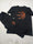 Kids Printed Tracksuit Set Black Cotton for Boys