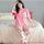 Pink Printed Cotton Jersey Night Suit 2-Piece Medium to XL