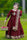 Maroon Shamoz Silk 3-Piece Eid Set for Girls 5-12 Years