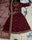 Maroon Shamoz Silk 3-Piece Eid Set for Girls 5-12 Years
