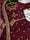 Maroon Shamoz Silk 3-Piece Eid Set for Girls 5-12 Years
