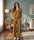 V-Neck Cotton Lounge Set Burgundy