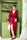 Maroon Silk Lace Nightgown V-Neck 1 Pc