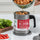 1.4L Fryer Oil Filter Pot Carbon Steel Jug with Stainless Steel Strainer Lid