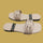 Women's Beige PVC Strappy Flat Sandals Multi Sizes