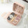 Compact Travel Leather Jewelry Organizer Box – Portable Pocket-Sized Case with Zipper Closure for Rings, Earrings, Necklaces & Accessories – Ideal for Women - Random Colour