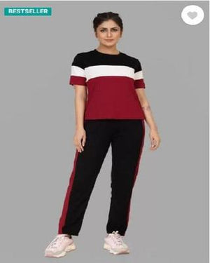 Maroon Printed Tracksuit Micro Interlock Fabric Pakistan