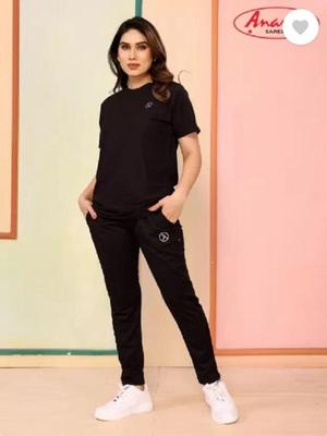 Black Slim Fit Tracksuit for Men Women Pakistan
