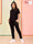 Black Slim Fit Tracksuit for Men Women Pakistan