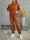 Brown Women's Fleece 2-Piece Tracksuit Set