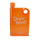 Orange Ultra Slim Notebook Style Water Bottle 380ml | Portable Memo Bottle for Travel, School & Office