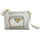 White Elegant Cat Handle Handbag for Girls & Ladies | Stylish Shoulder & Crossbody Bag with Gold Accents | Adjustable Strap