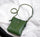 Green PU Leather Shoulder Bag for Women