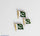 14th August Flag Metal Badges Set of 3