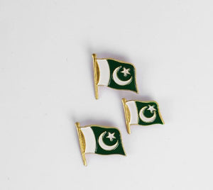 14th August Flag Metal Badges Set of 3