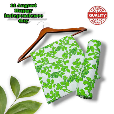 2 Pcs Women's Unstitched Printed Suit