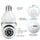 Speed-X Bulb Camera 1080P WiFi 360° Panoramic Security Camera  | Night Vision & Two-Way Audio