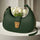 Crescent Leather Luxury Shoulder Bag for Women | Deep Green