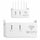 White  WiFi Router Storage Box & Wall Mount Shelf  Universal Cable Organizer | Space-Saving Holder for Modem, Set-Top Box & Smart Devices | Home & Office Use