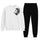 LION Printed White Tracksuit Sweatshirt & Trouser  | Warm & Comfortable Winter Wear | XL