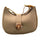 Crescent Leather Luxury Shoulder Bag for Women | Skin Color