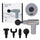 Deep Tissue Muscle Massage Gun | Fascia Relaxation Massage Gun with 6 Speed Levels & 4 Massage Heads | Random Color