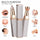 2-in-1 Flawless Facial Hair Remover & Eyebrow Trimmer | USB Rechargeable, Painless & Portable | Silver Color