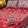 Vibrant Red Printed Double Bedsheet Set with Pillow Covers