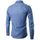 Men Denim Long Sleeve Shirt Light Blue Office Wear