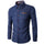 Men Denim Long Sleeve Shirt Light Blue Office Wear