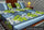 Premium Cotton Printed Double Bedsheet Set Blue Green Floral