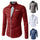 Men Slim Fit Striped Long Sleeve Shirt 4 Colors