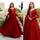 Maroon Chiffon Maxi Suit with Pearl Embroidery for Eid