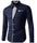 Men Slim Fit Striped Long Sleeve Shirt 4 Colors