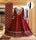 Maroon Embroidered 3Pcs Maxi Suit With Dupatta