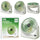Circular Rechargeable Desktop  Fan | Model QL-01 | 3 Speed Personal Cooling Fan | Quiet Air Circulator for Home, Office & Travel | Random Color